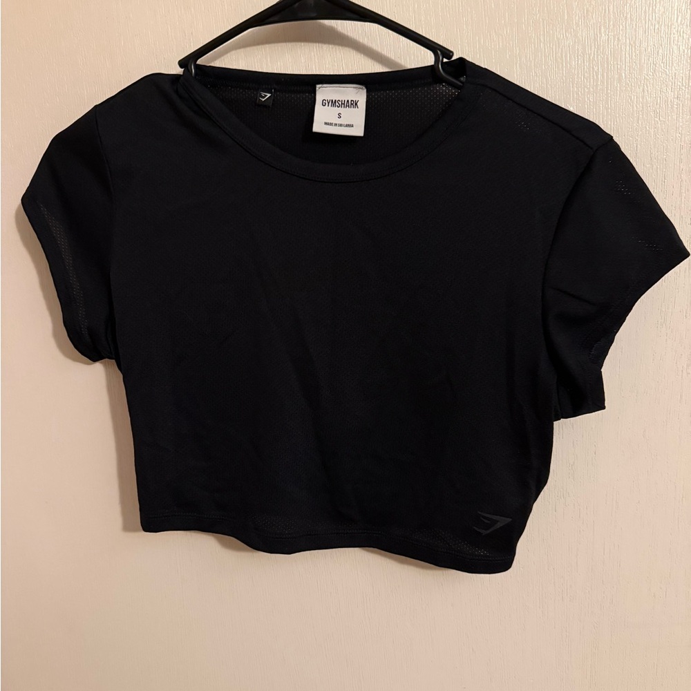 Gymshark Classic Black Crop Top